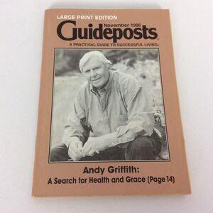 Guideposts Magazine November 1996-Andy Griffith-Large Print-Christian-Mayberry
